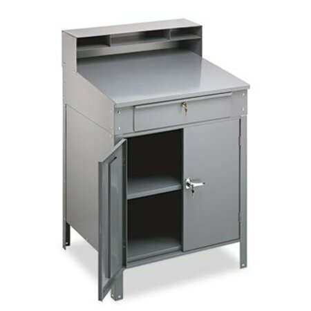 TENNSCO , STEEL CABINET SHOP DESK, 36W X 30D X 53.75H, MEDIUM GRAY SR58MG